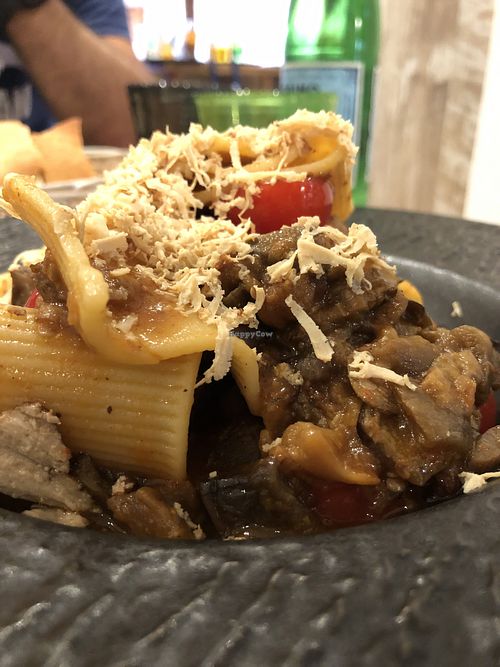 Pasta alla Norma con tofu affumicato  at Anca Massa in Lido Di Jesolo