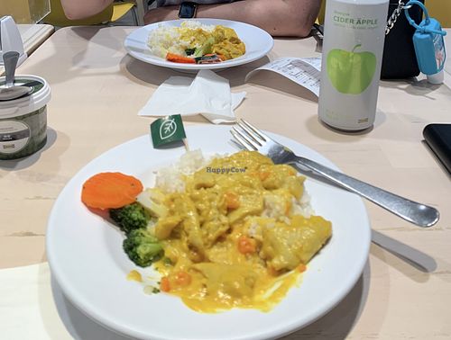 Portuguese curry chicken rice. Made with Heura chicken   at IKEA in New Territories