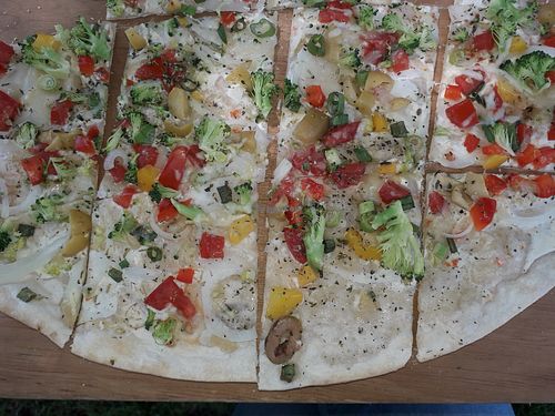 Veganer Flammkuchen at Brenzpark Gaststätte Lieblingsplatz in Heidenheim