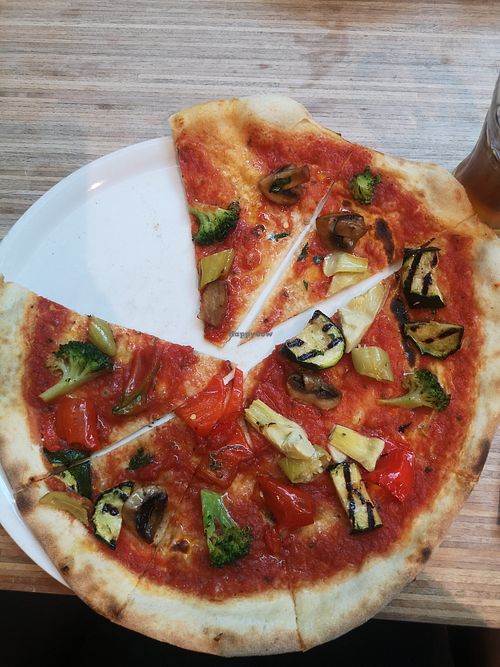 Pizza vegan at Casa D'Italia in Bergisch Gladbach