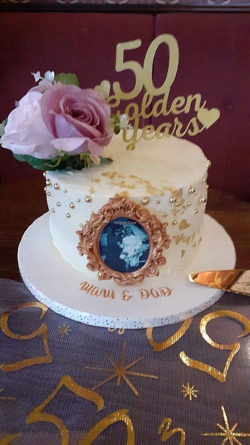 50th anniversary cake (for the in laws) at The Tree Rooms in Peterlee