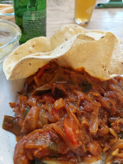 The vegan curry  at Sa Vinya in Mallorca