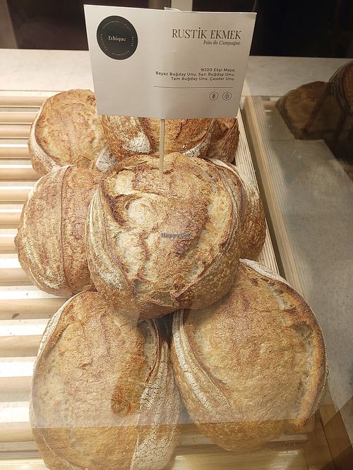 Good sourdough bread at Ethique Plant-based in Istanbul