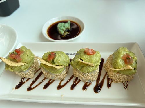 Avocado maki- yummy!   at iVegan 爱素 - Katong in Central Singapore