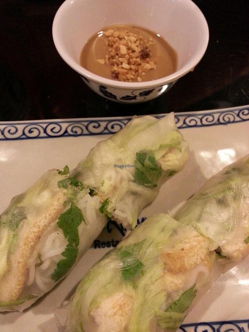tofu spring rolls w peanut sauce at Viet Kitchen in Phoenix
