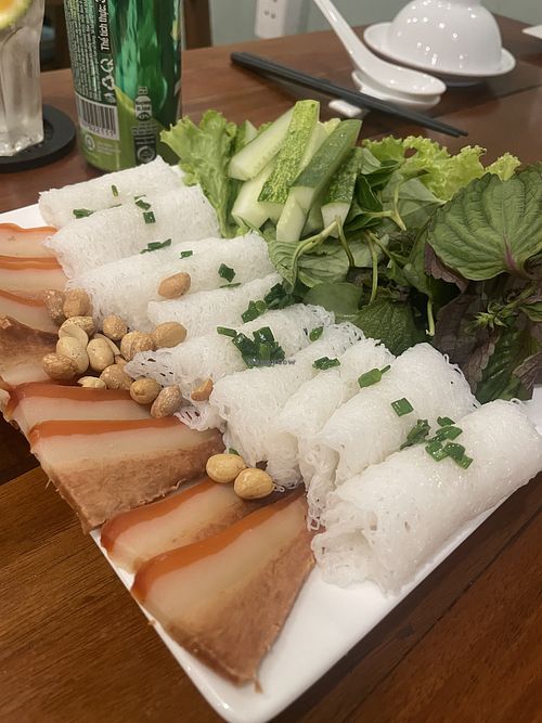 Pork wrappers  at Nhà Hàng Chay NẤM in Phu Quoc