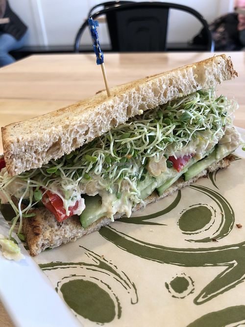 Chickpea sandwich  at Graze in Kennewick