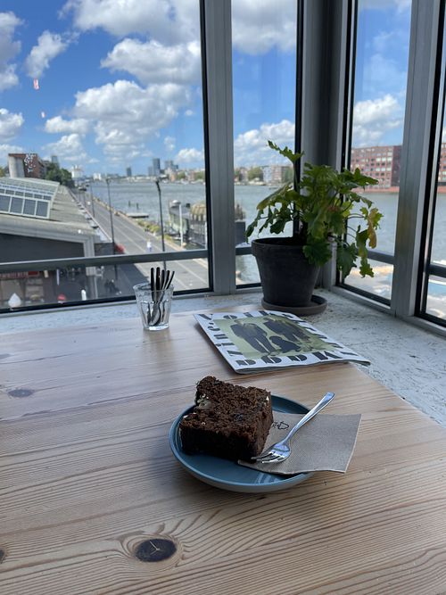 Vegan banana bread   at Barmhartig in Amsterdam