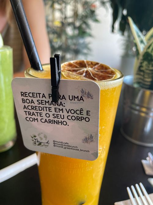 Fruit juice at Mundi Café in Charneca Da Caparica