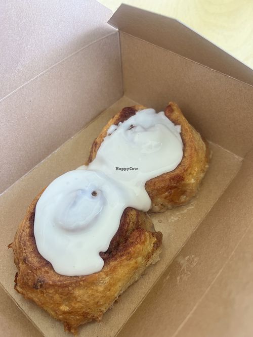 Vegan cinnamon rolls 😍  at Zero Sum in Sister Bay