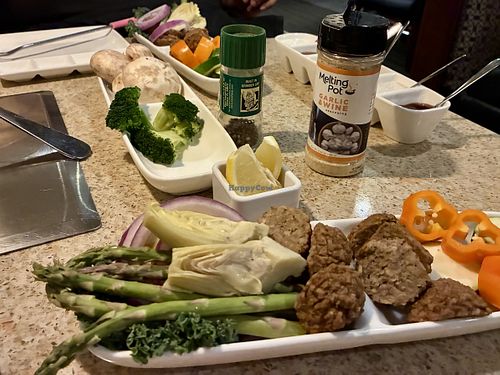 Course 3 - entree (chose coq au vin cooking method)  at The Melting Pot in Annapolis