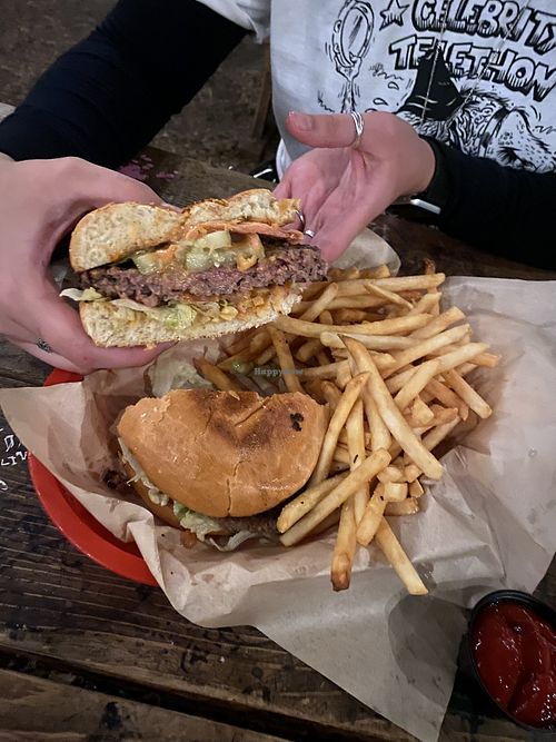 Vegan impossible burgerr  at The High Water Mark Lounge in Portland