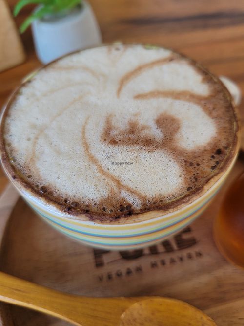 Mocha latte at Pure Vegan Heaven - Thong Sala in Koh Phangan