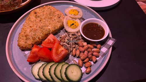 Nasi lemak schnitzel   at Hail Lilith  in Footscray