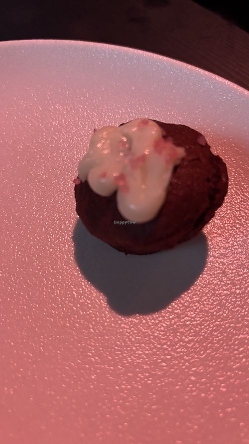 Red velvet cupcake vegan buffett  at Hail Lilith  in Footscray