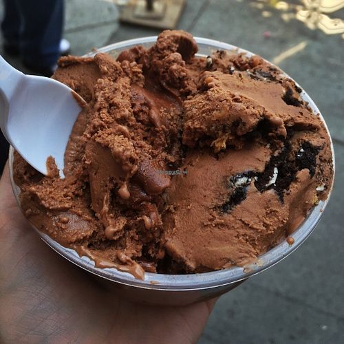 Chocolate and Chocolate Cookies n' Cream at Holy Gelato in San Francisco