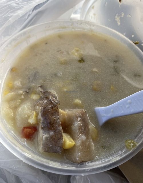 Soup of the day: potato corn chowder. Delicious !  at Majani in Chicago