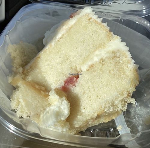 Strawberry Lemon cake is wedding cake quality !  at Majani in Chicago