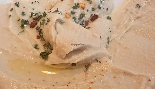 Creamy and delicious hummus!   at Sahara Grill in Belize City