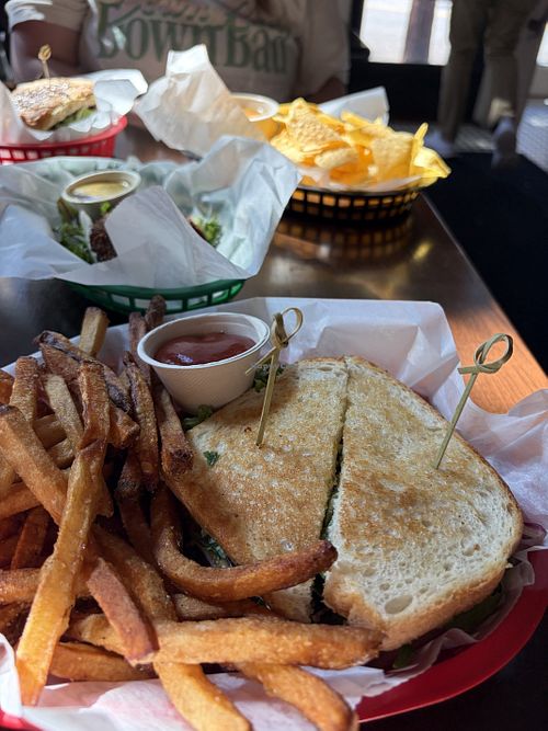 Tofu wrap on breadd  at Rosetta's Kitchen in Asheville