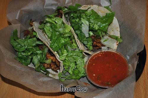 Soy Chorizo tacos at Rosetta's Kitchen in Asheville