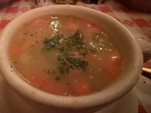 Minestrone soup  at Fradelizio's Ristorante in Fairfax