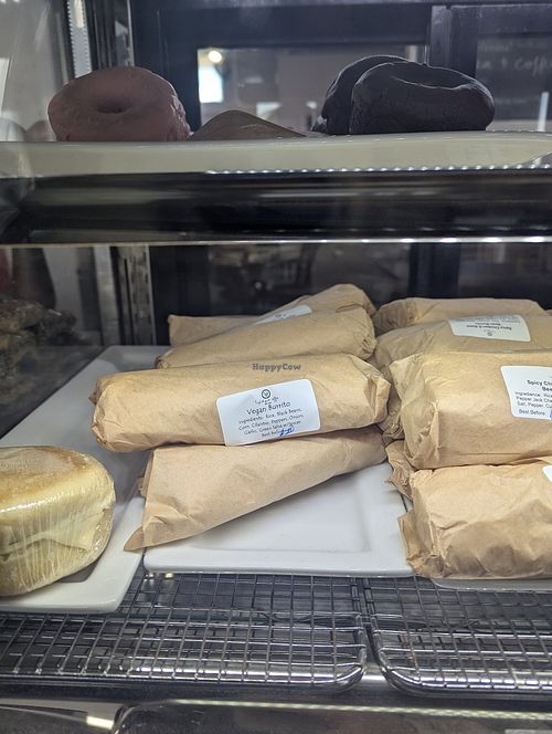 Vegan burritos available at Lighthouse Coffee in Sparks