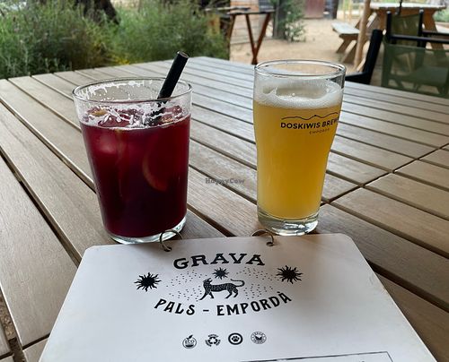 tinto verano - wine with lemon lime soda. Lighter than sangria.  at GRAVA in Pals
