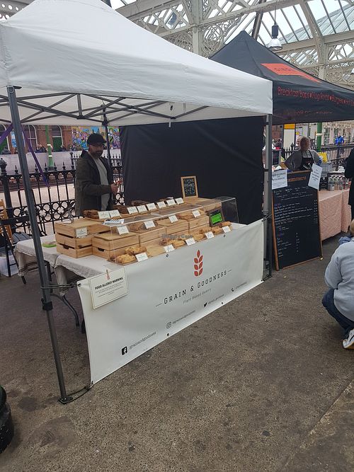 Stall at Grain & Goodness in Tynemouth
