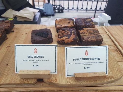Brownies at Grain & Goodness in Tynemouth
