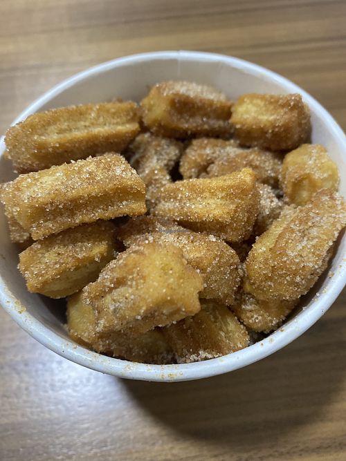 Highly recommend the bite size churros (Moritos) 😛  at Churreria El Moro - Oceania in Mexico City