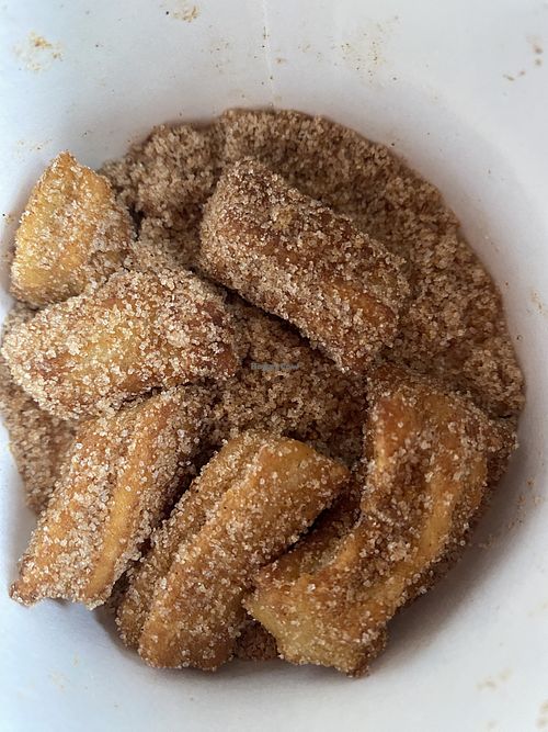 Moritos (Vegan Mini Churros) Con Azúcar y Canela (Sugar and Cinnamon) 🤪   at Churreria El Moro - Oceania in Mexico City