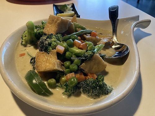 Green Curry at Mint Bistro in Milford