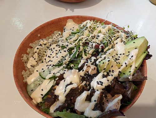 Spicy beetroot poké at Plant Based Paradise - Kaimuki in Honolulu