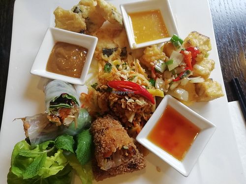 Platter at Sen Viet Vegan in Edinburgh