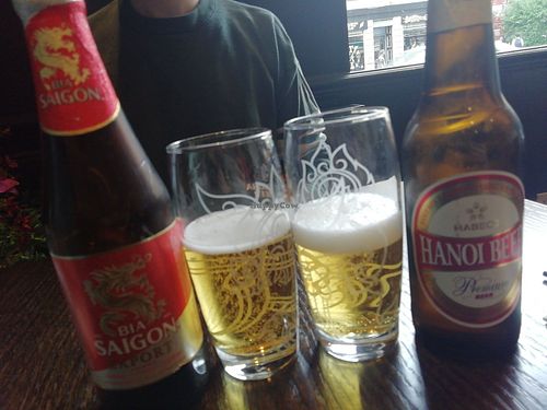 Beers at Sen Viet Vegan in Edinburgh