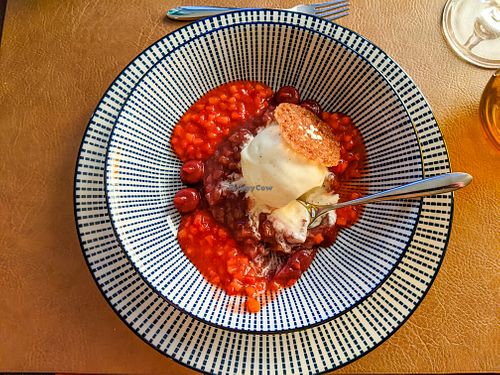 Vegan dessert at Restaurant Felsenbirne at Restaurant Felsenbirne in Pirna