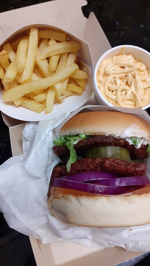 Duplo X-Salada Veg e Cheddar Veg at Naveg - temporarily closed in Bertioga