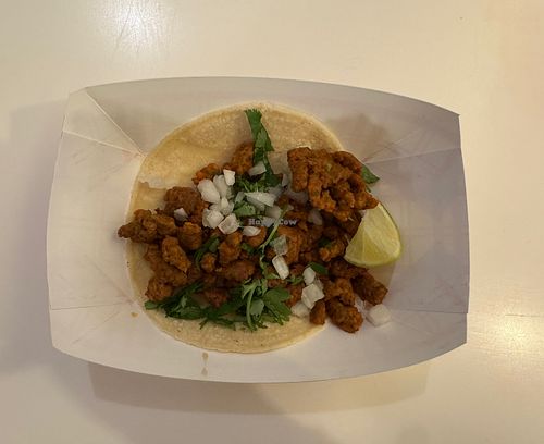 vegan taco   at Bussin' Birria Tacos in Bloomington