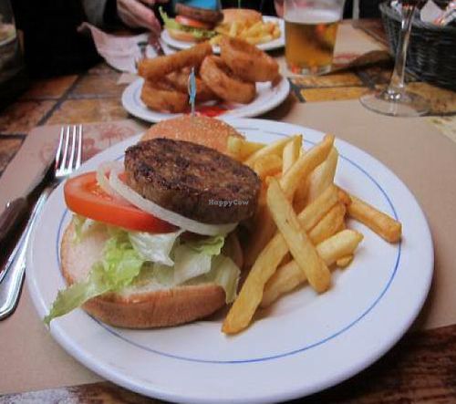Another vegan burger option! at Caravanserai in San Sebastian