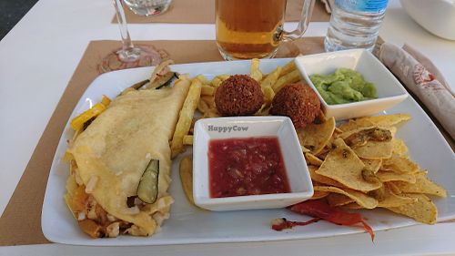 Vegan Quesadilla at Caravanserai in San Sebastian