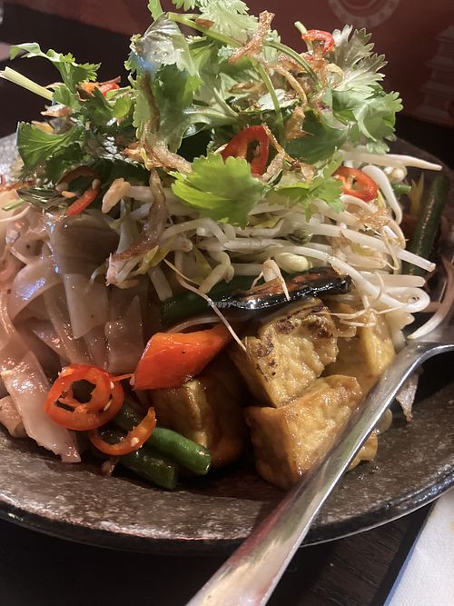 Veg noodles (pad kie maw?)  at White + Wong's in Queenstown