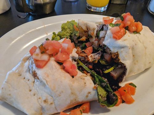 Vegan Burrito at The 5 Point Cafe in Seattle