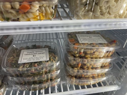 Tabouleh Salad; Chickpea Salad (gf)  at Salt Shop in Southwest Harbor