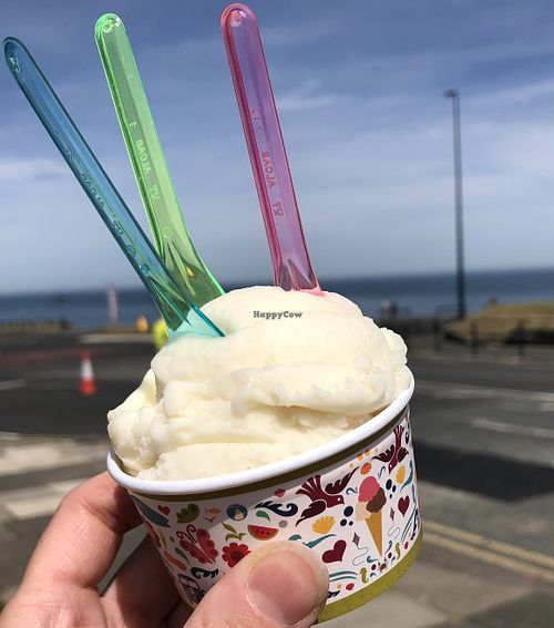 Vegan coconut ice cream   at Di Meo's in Tynemouth