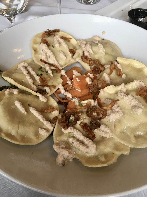 Vegan Ravioli  at Glenora Wine Cellars in Dundee