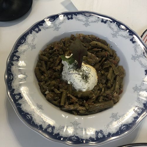 Asparagus, disappointing as a main dish   at Intercultural Cafe in Klaipeda