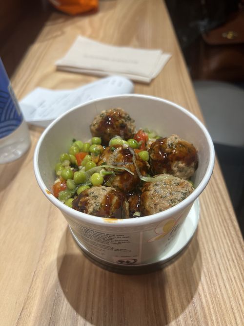 VEGGIE MEATBALLS TERIYAKI RICE BOWL  at Itsu - St James Crescent in Edinburgh