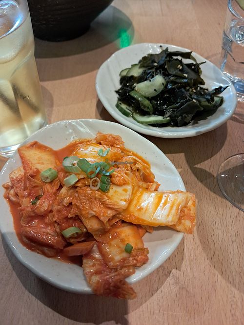 Kimchi and wakame salad at Ikigai Ramen in Edinburgh