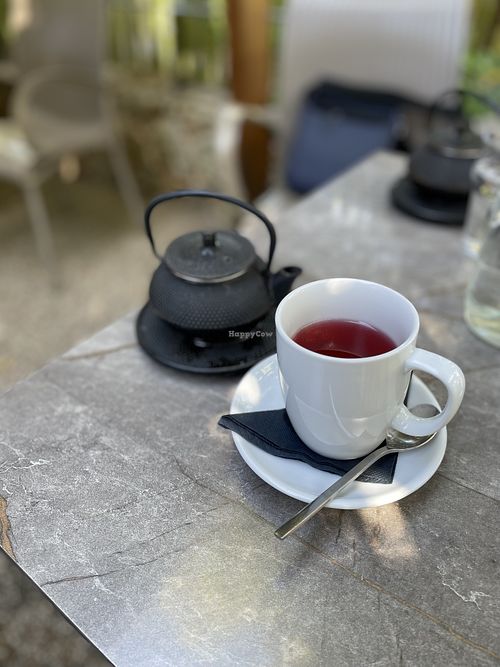 Red tea - Enasma Cafe, Lake Agia  at Enasma Cafe in Crete